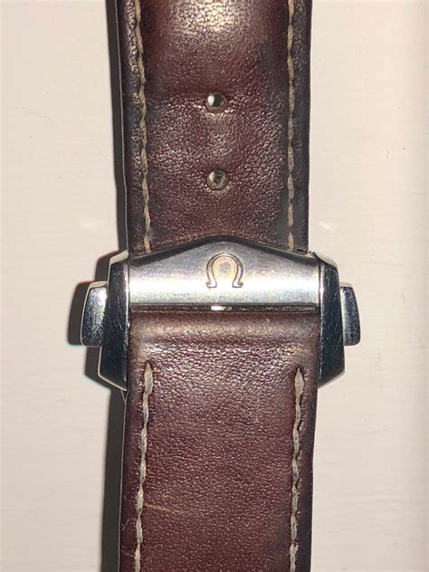 omega leather watch strap 21mm.